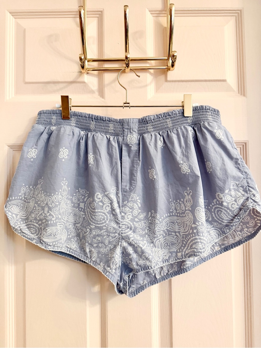 Blue paisley Anthropologie shorts